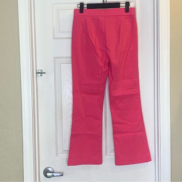 Zara Pink High Rise Cropped Pants Size Small - Picture 4 of 9